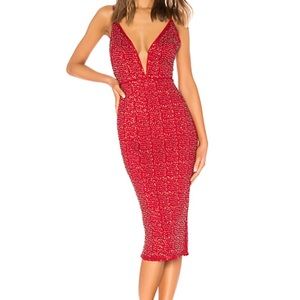 Michael Costello midi dress .